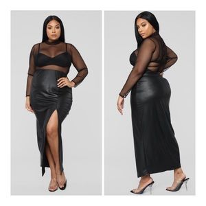 Fashion Nova Date Night Maxi Dress 🖤